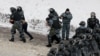 RUSSIA -- Law enforcement officers detain participants during a rally in support of jailed Russian opposition leader Alexei Navalny in Kazan, Russia January 31, 2021.